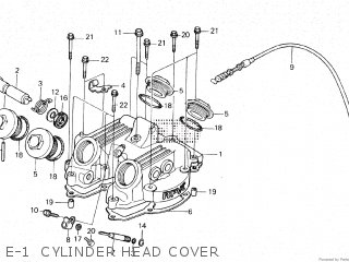 E-1  CYLINDER HEAD COVER - XL250R 1985 (F)