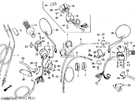 Honda XL250R 1986 (G) USA parts lists and schematics