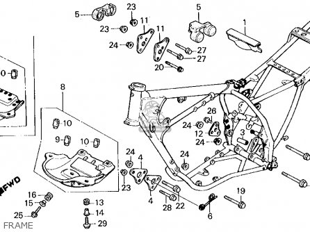 Honda XL250R 1987 (H) USA parts lists and schematics