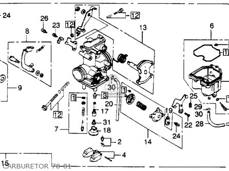 Honda Honda XL250S 1978 USA parts lists and schematics