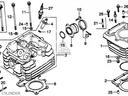 Honda XL250S 1980 (A) USA parts lists and schematics