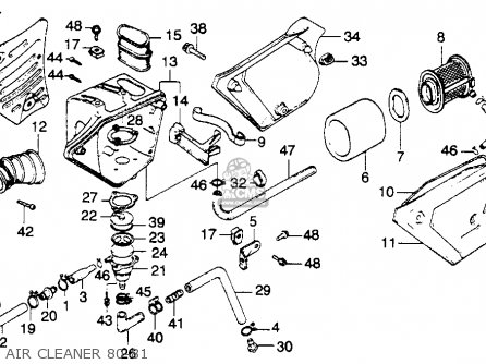Honda XL250S 1981 (B) USA parts lists and schematics