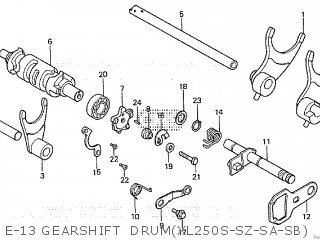 Honda XL250S CANADA parts lists and schematics