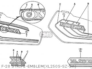 Honda XL250S CANADA parts lists and schematics