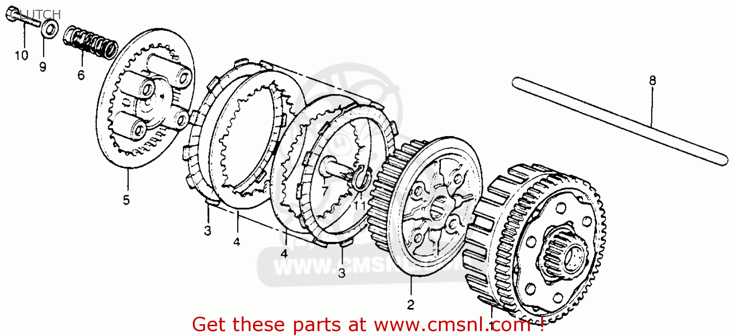 Honda XL350 1978 USA parts lists and schematics