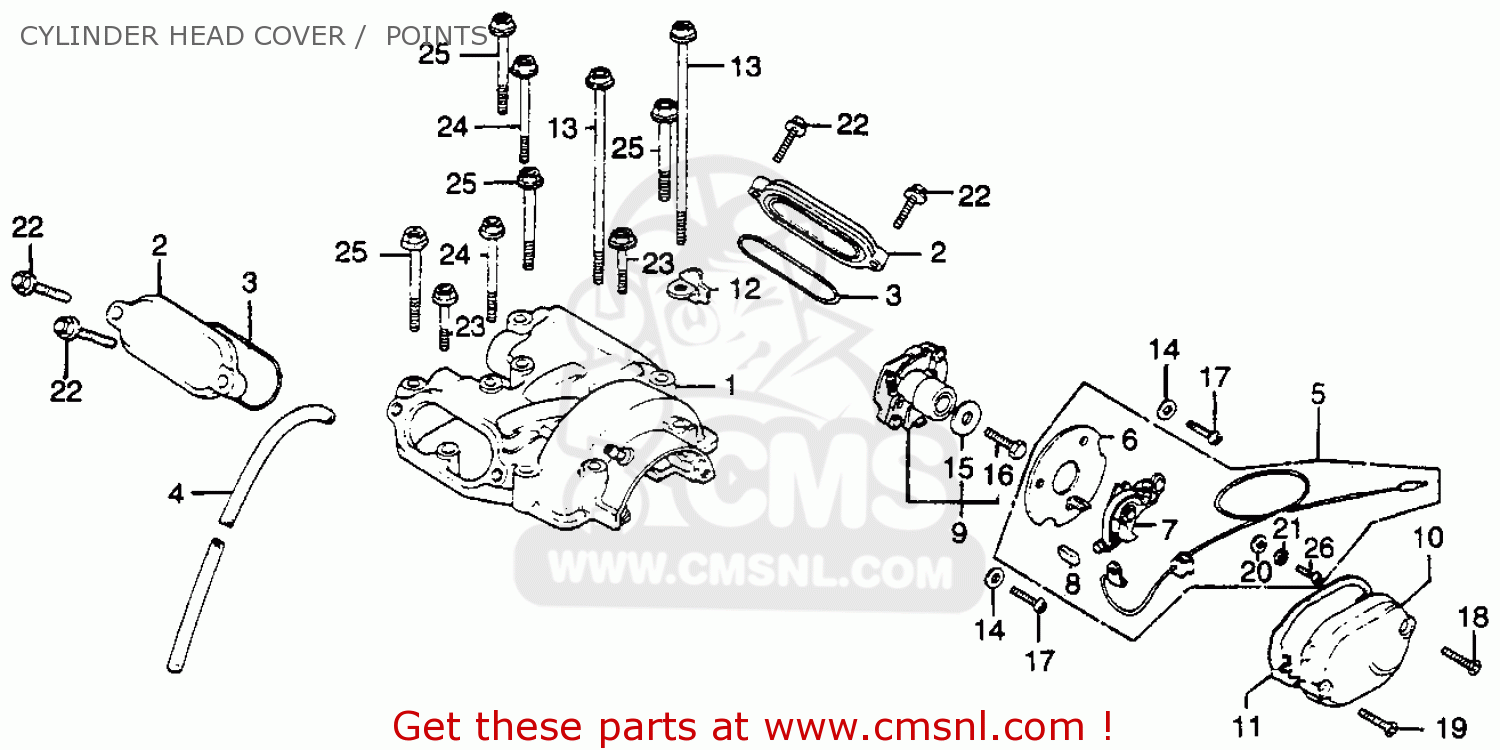 Honda XL350 1978 USA parts lists and schematics