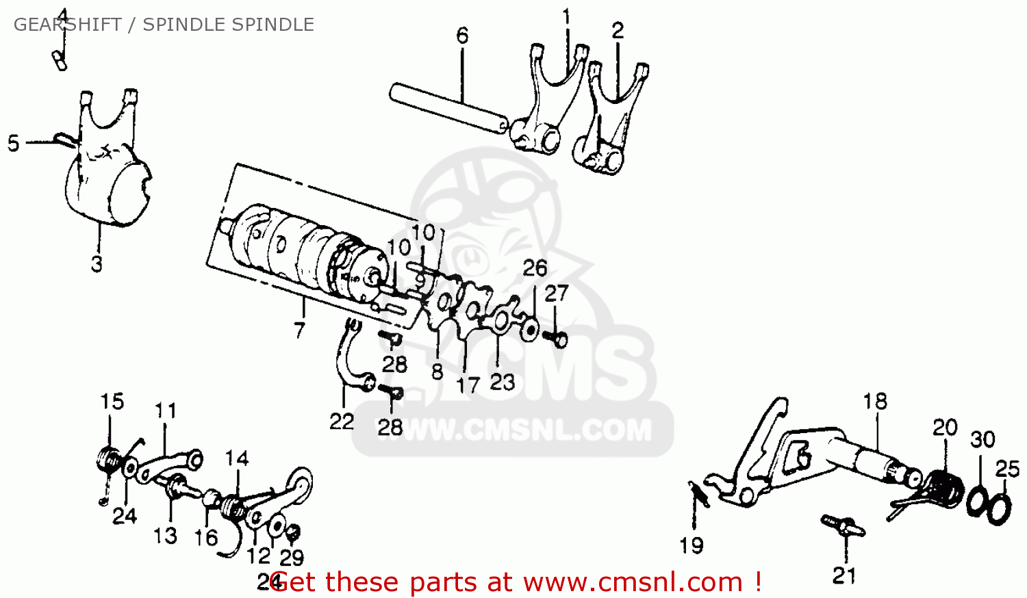 Honda XL350 1978 USA parts lists and schematics