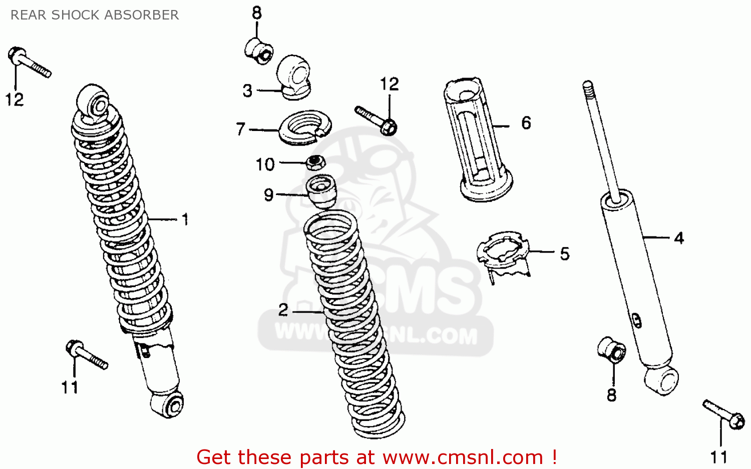 Honda XL350 1978 USA parts lists and schematics