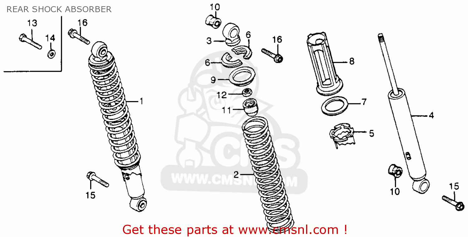 Honda XL350 1978 USA parts lists and schematics