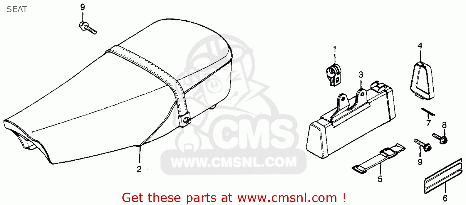 Honda XL350 1978 USA parts lists and schematics
