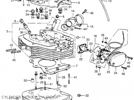 Honda Xl350 K1 Usa parts list partsmanual partsfiche 200x engine diagram 