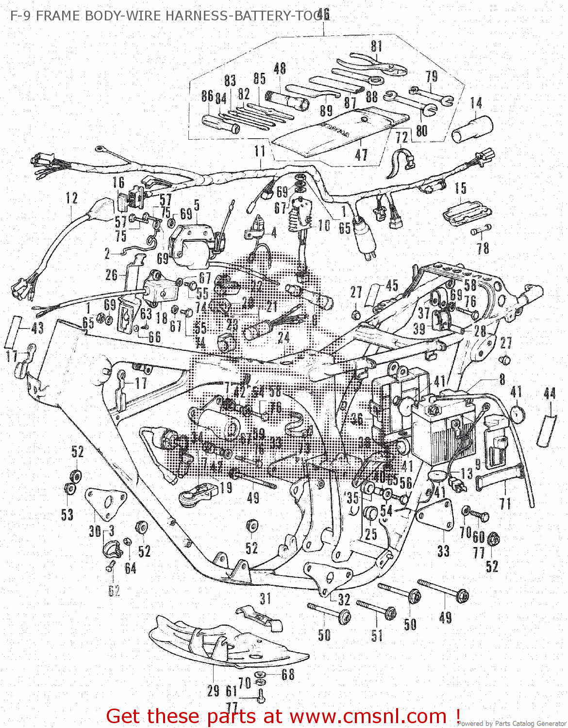 Honda Honda XL350 U.S.A parts lists and schematics