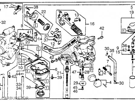 Honda XL350R 1984 (E) USA parts lists and schematics