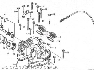 E-1 CYLINDER HEAD COVER - XL600LM 1985 (F)