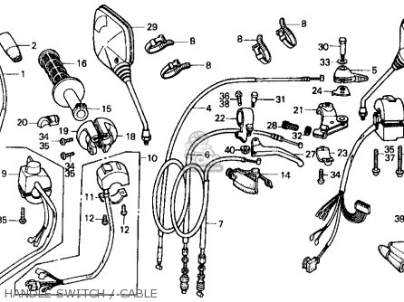 Honda XL600R 1983 (D) USA parts lists and schematics