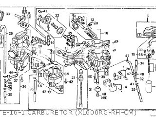 Honda XL600R 1986 (G) parts lists and schematics