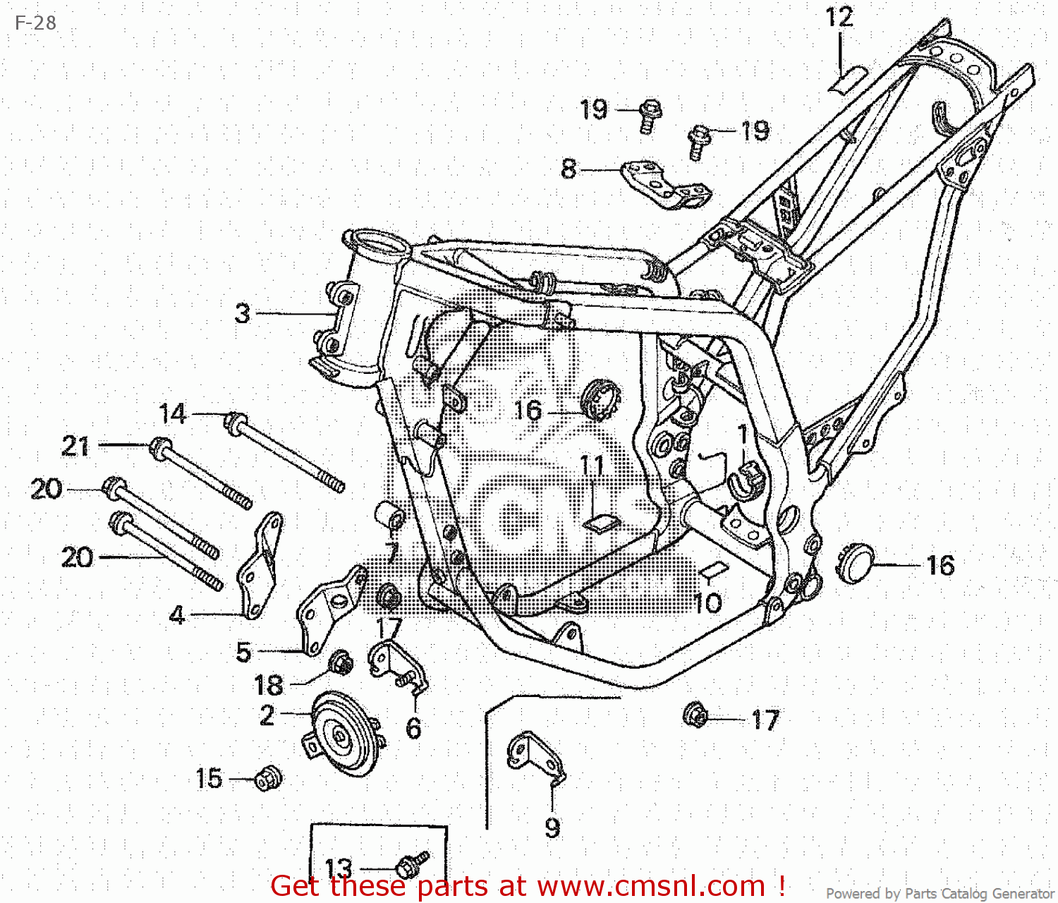 Honda XL600V 1987 (H) JAPAN PD06-100 F-28 - buy F-28 spares online