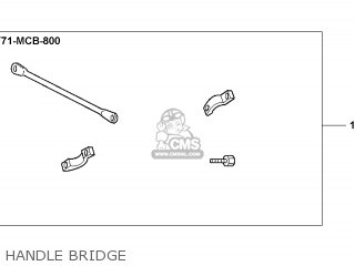 HANDLE BRIDGE - XL650V TRANSALP 2001 (1) FRANCE