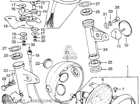 Honda XL70 1976 USA parts lists and schematics