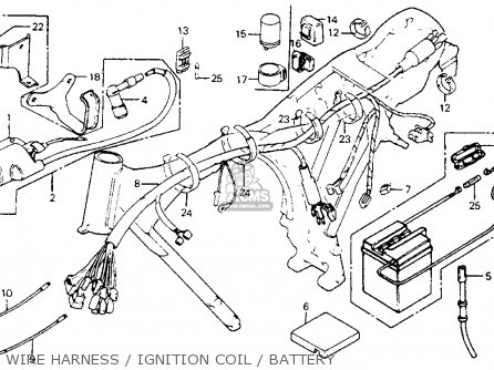 Honda Xl80s 1983 (d) Usa parts list partsmanual partsfiche honda xl80 wiring diagram 