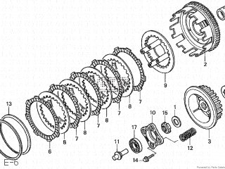 Honda XLR125R 1997 (V) JAPAN JD16-110 parts lists and schematics