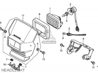 Honda XLR125R 1998 (W) ENGLAND / MKH parts lists and schematics