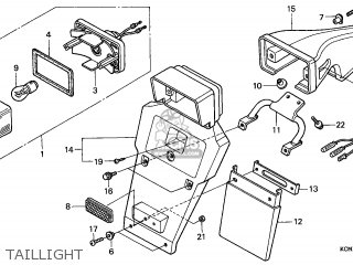 Honda XLR125R 1998 (W) FRANCE / KPH parts lists and schematics
