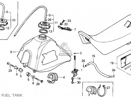 Honda XR100R 1985 (F) USA parts lists and schematics