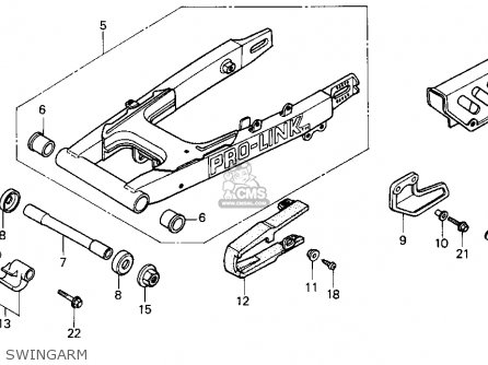 Honda XR100R 1987 (H) USA parts lists and schematics