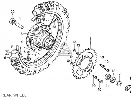 Honda XR100R 1988 (J) USA parts lists and schematics