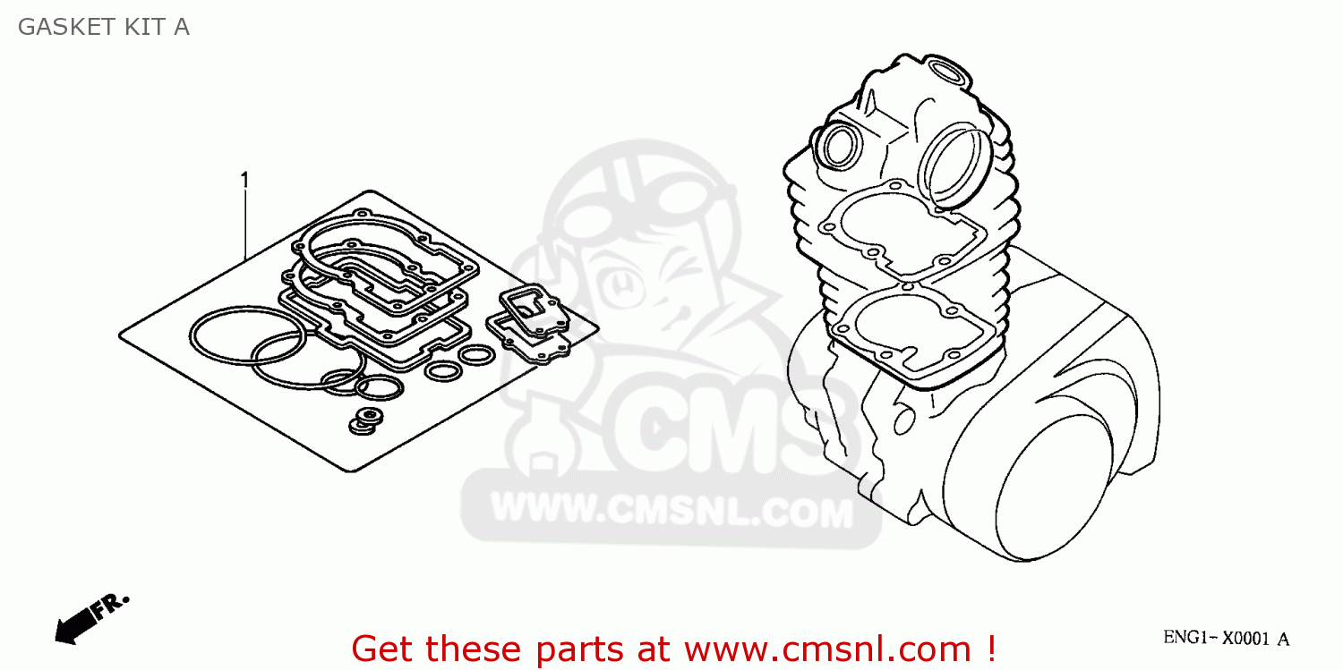 Honda XR100R 2001 (1) EUROPEAN DIRECT SALES GASKET KIT A - buy GASKET