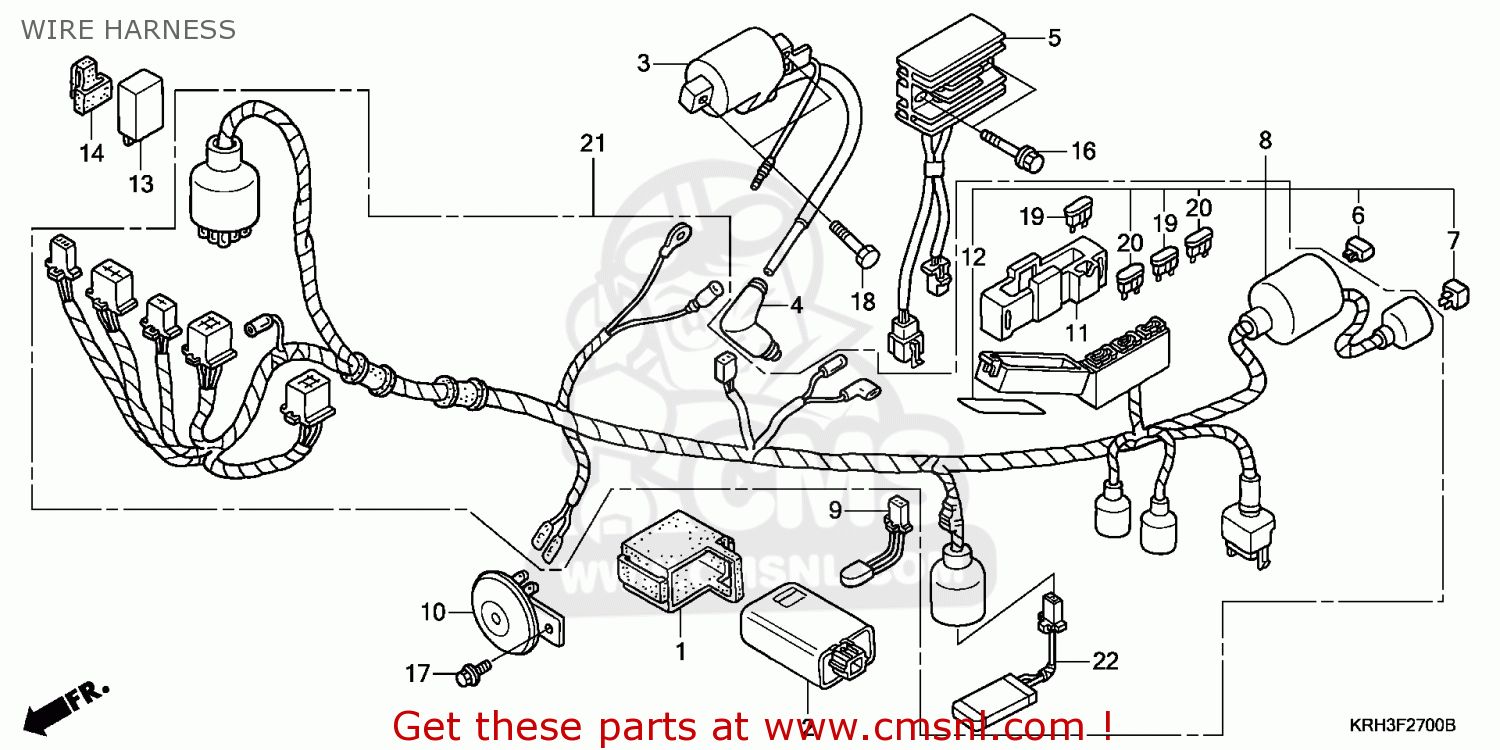 Honda Xr125l 03 3 England Mkh Wire Harness Buy Wire Harness Spares Online