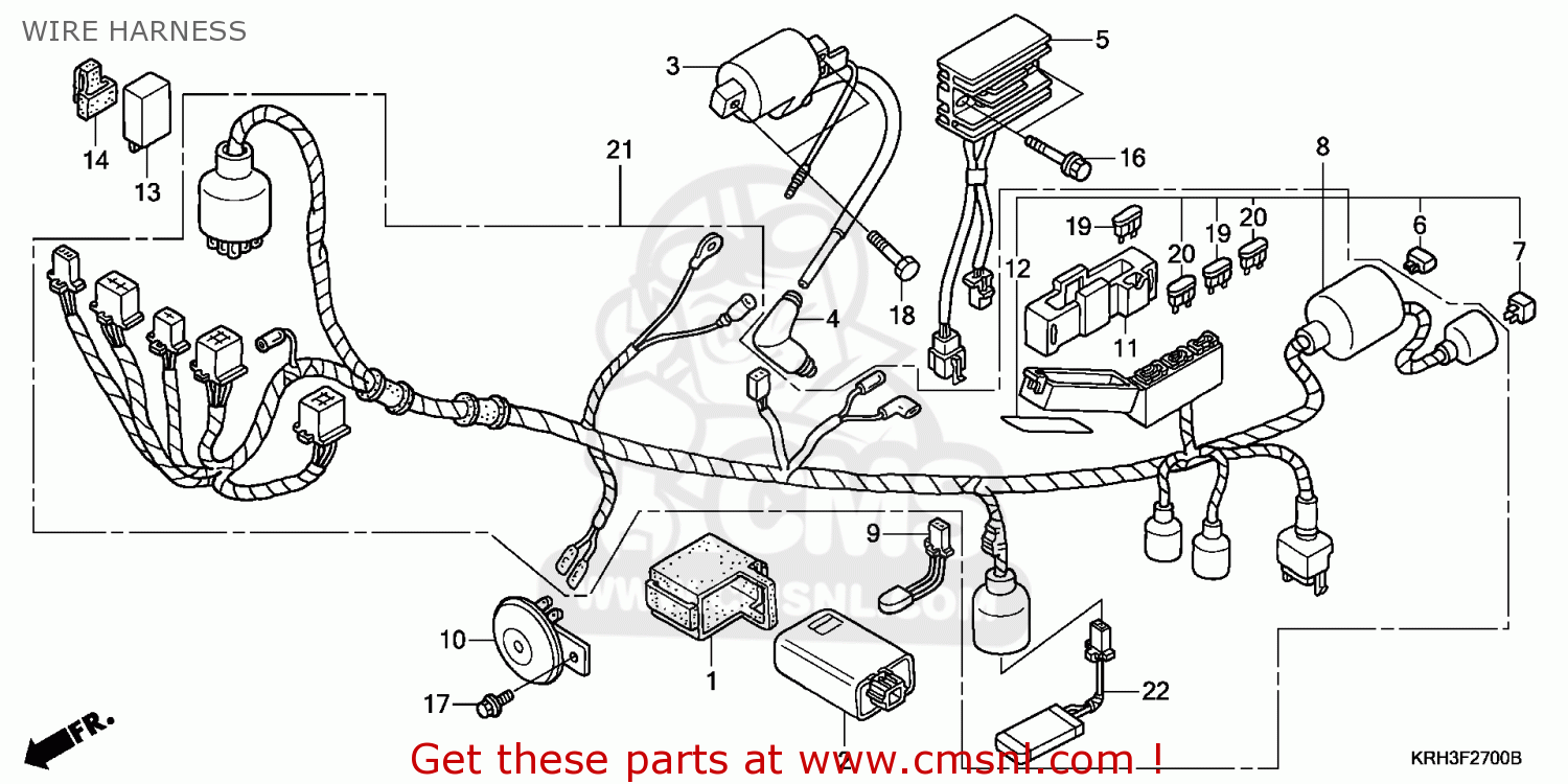 Honda XR125L4 2004 (4) EUROPEAN DIRECT SALES WIRE HARNESS - buy WIRE