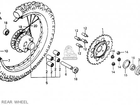 Honda XR200 1980 (A) USA parts lists and schematics