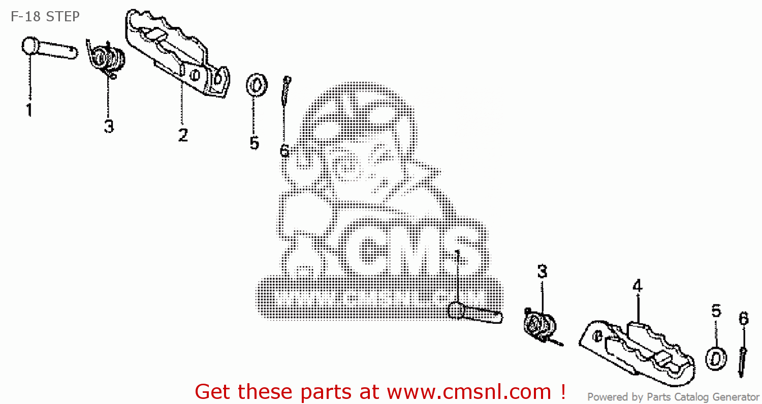 Honda XR200R 1981 (B) F-18 STEP - buy F-18 STEP spares online