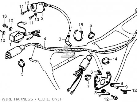 Honda Xr200r 1981 (b) Usa parts list partsmanual partsfiche