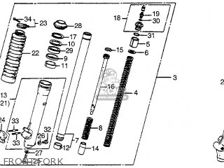 Honda XR200R 1983 (D) USA parts lists and schematics