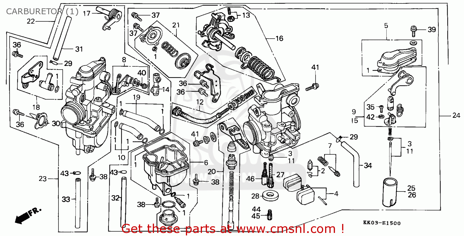 Honda XR200R 1984 (E) AUSTRALIA CARBURETOR (1) - buy CARBURETOR (1 ...