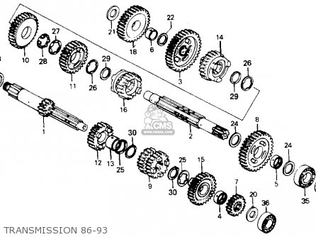 Honda XR200R 1986 (G) USA parts lists and schematics