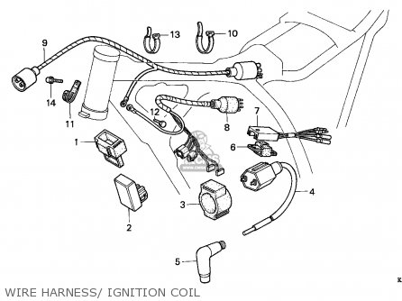 Honda XR200R 1993 (P) GENERAL EXPORT / KPH parts lists and schematics