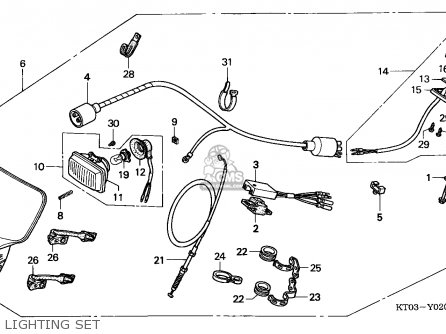 Honda XR200R 1994 (R) CANADA / REF parts lists and schematics