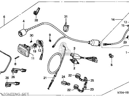 Honda XR200R 1994 (R) USA parts lists and schematics