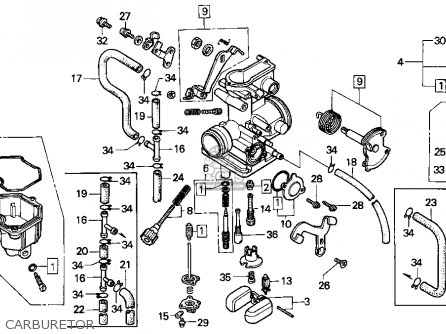 Honda Xr250l 1991 Usa parts list partsmanual partsfiche