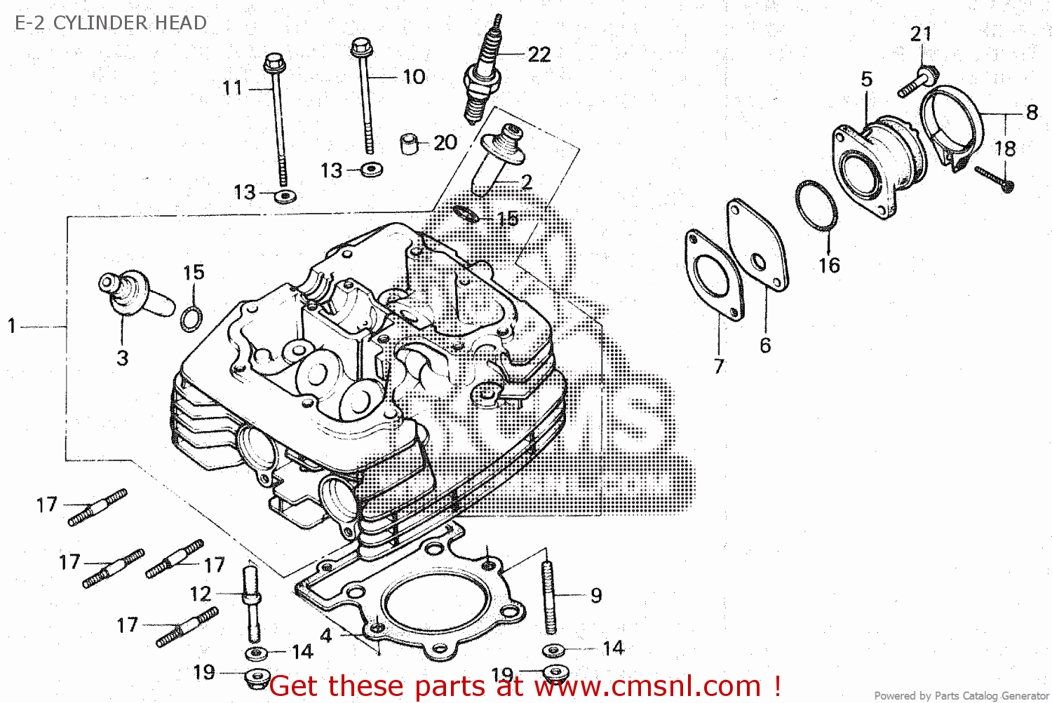 Honda Xr250r 1981 B E 2 Cylinder Head Buy E 2 Cylinder Head Spares