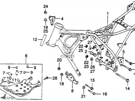 Honda XR250R 1981 (B) USA parts lists and schematics