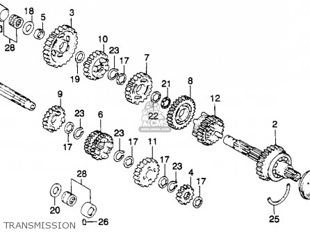 Honda XR250R 1982 (C) USA parts lists and schematics