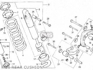 Motorcycle parts HONDA XR250 / XR BAJA MD30-100, 110, 120