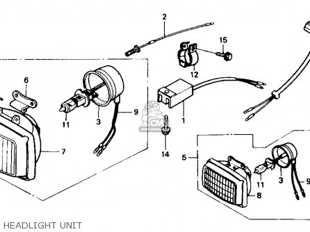 Honda XR250R 1984 (E) USA parts lists and schematics