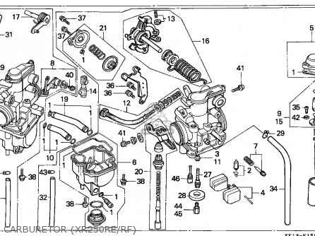 Honda XR250R 1985 (F) AUSTRALIA parts lists and schematics