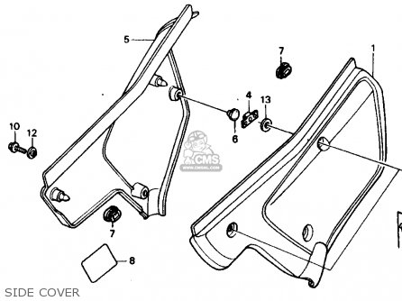 Honda XR250R 1985 (F) USA parts lists and schematics